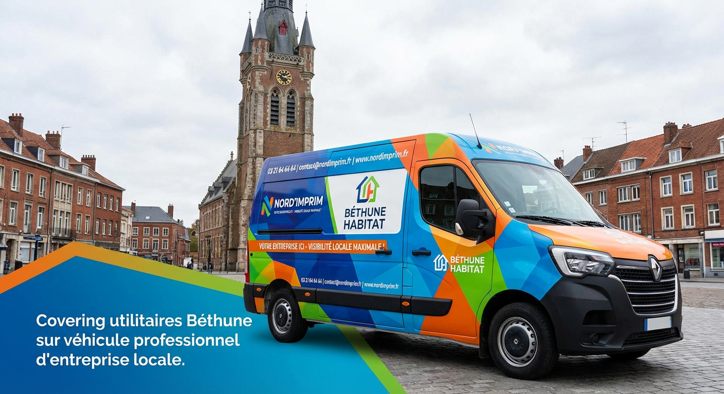 Covering utilitaires Béthune : transformez vos véhicules en puissants supports publicitaires