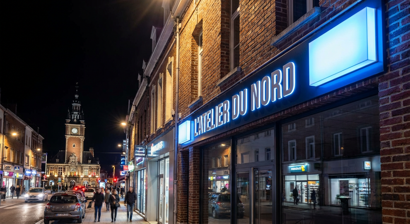 Enseigne lumineuse Lens : illuminez votre visibilité commerciale