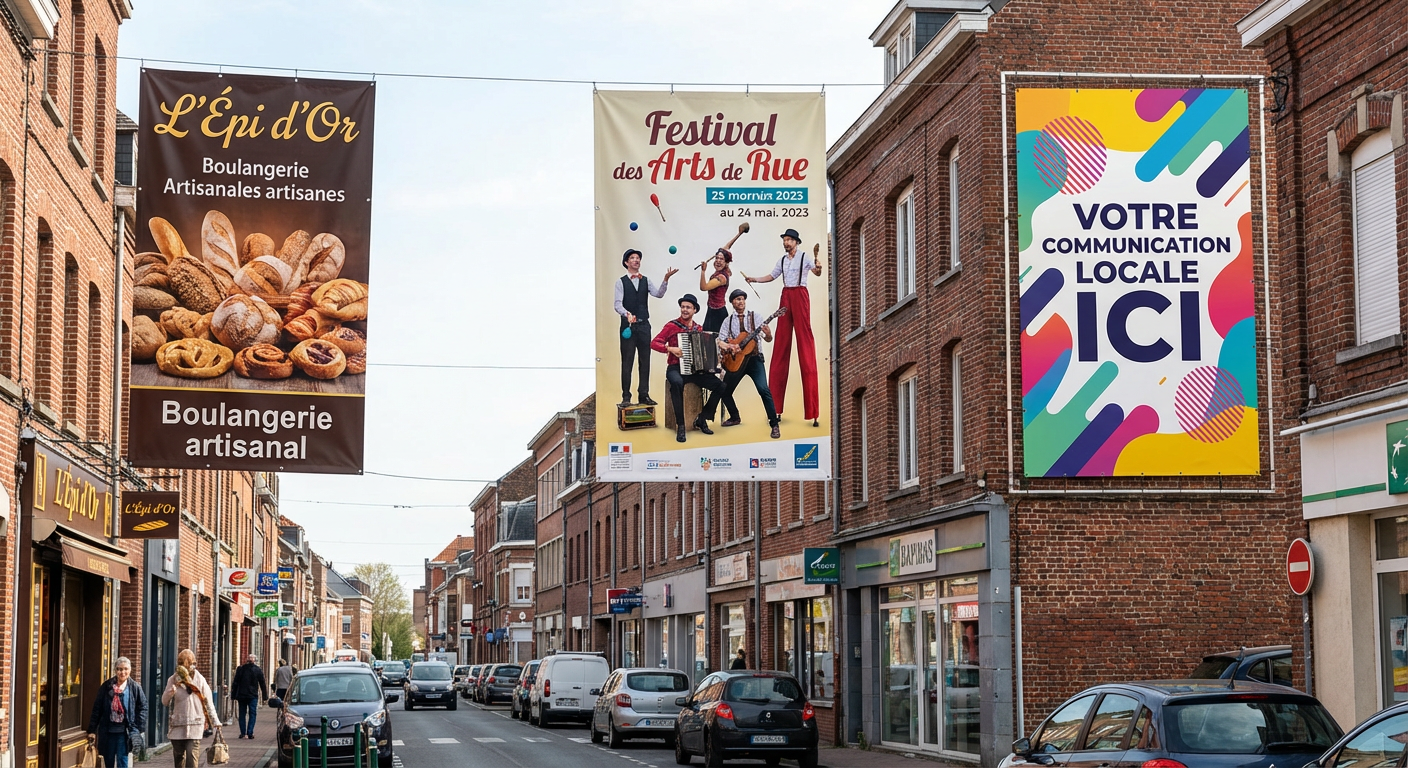 Bâches publicitaires Bruay : une visibilité grand format pour votre communication locale