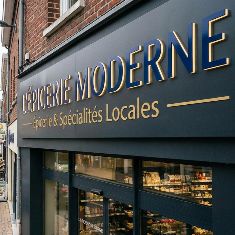 enseigne commerce bruay