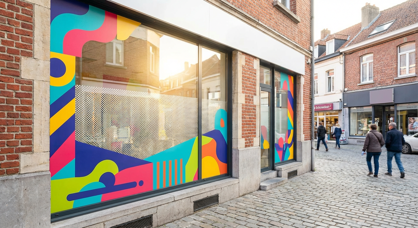 Habillage vitrine Bruay : attirez plus de clients dès le premier regard