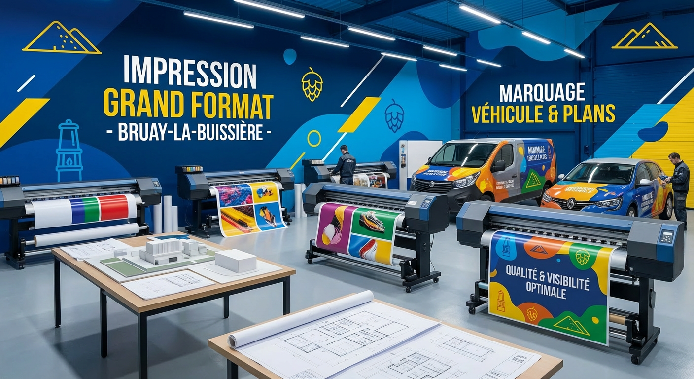 Impression grand format Bruay : valorisez votre communication avec des supports professionnels
