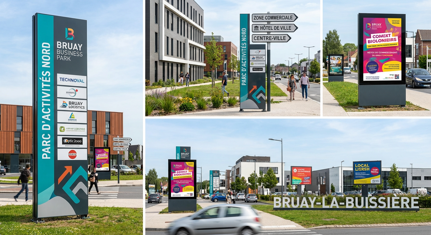 totems et panneaux bruay